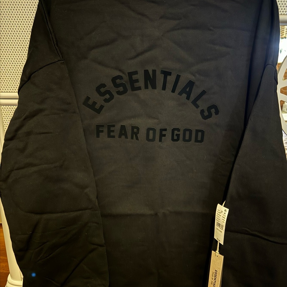 Fear of God Essentials Black Sweatshirt